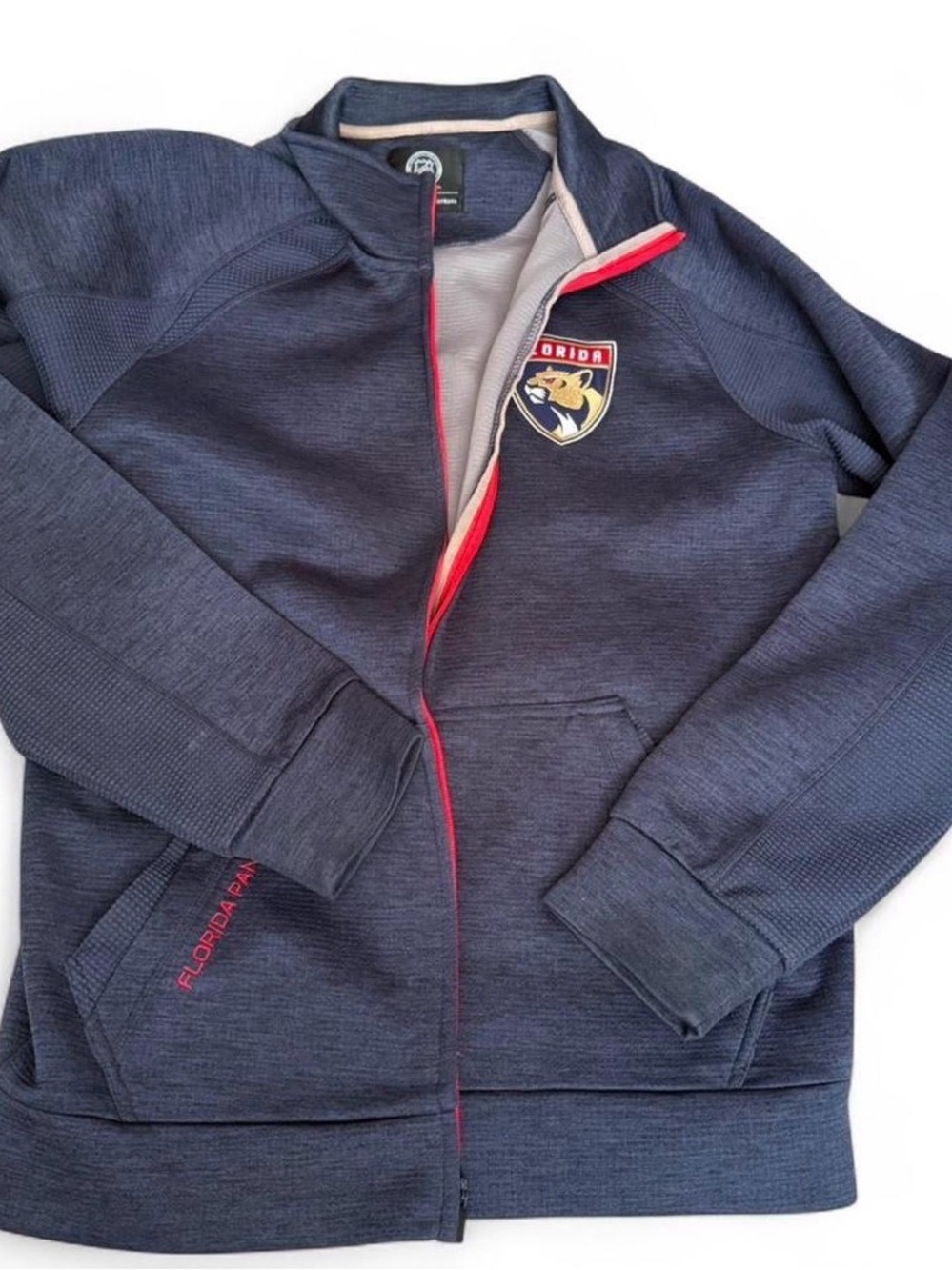 NHL Florida Panthers Navy Performance Full-Zip Jacket